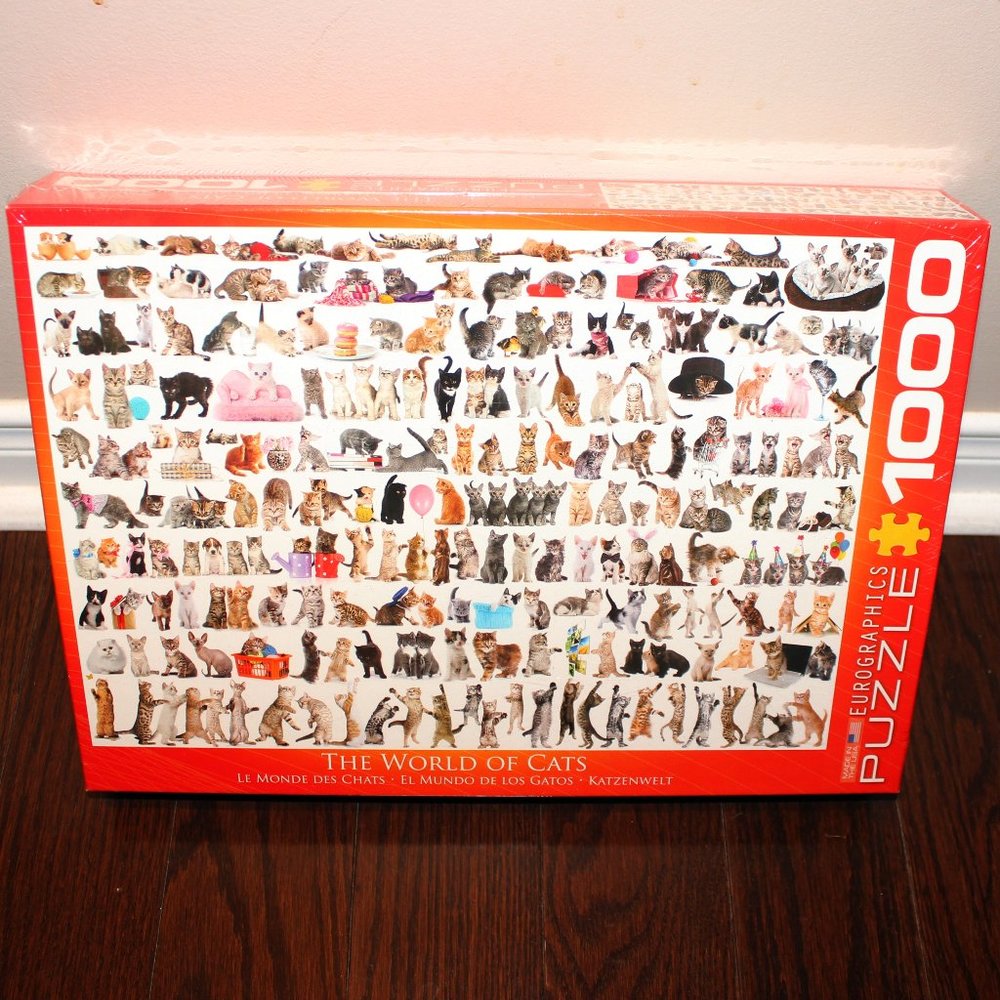 3/$55❤️The World of Cats Eurographics 1000 pcs puzzle Les Monde des Chats - Picture 1 of 5